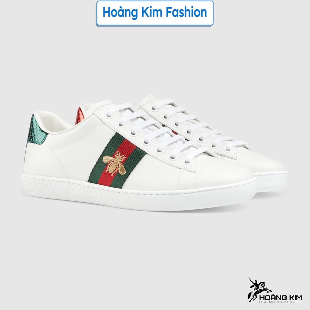 Giày Thể Thao Gucci Ong Cao Cấp Full Size Nam Nữ, GC Xanh Đỏ Thêu Họa Tiết 36-43