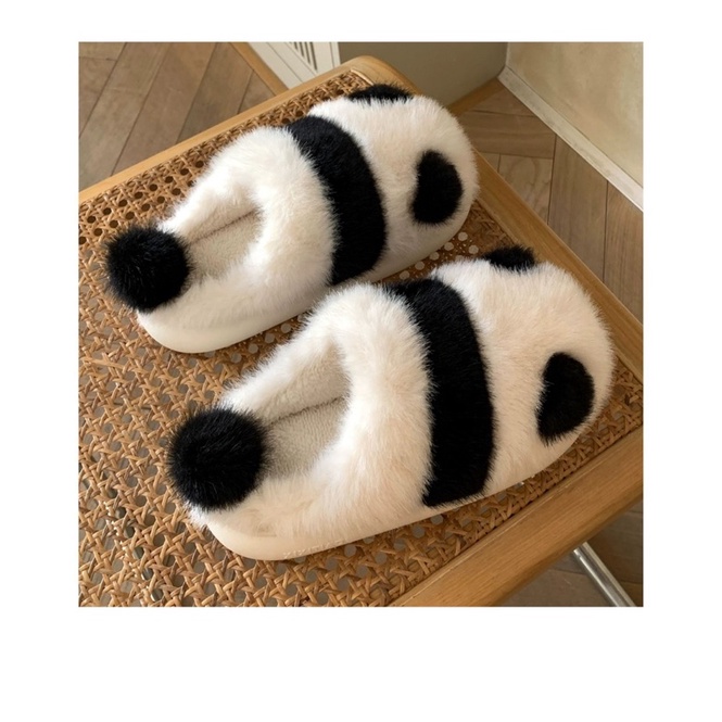 HÀNG LOẠI 1 Dép bông, dép đi trong nhà siêu nhẹ hình gấu trúc dễ thương