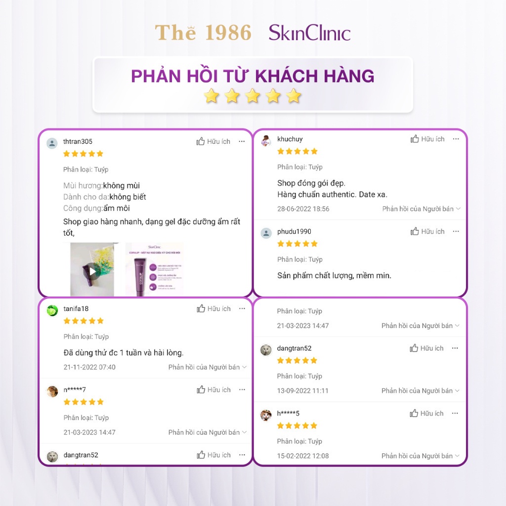 Combo Dưỡng Môi Và Tẩy Tế Bào Chết Môi Skinclinic Pack Coralip 15Ml + New Lip 15Ml