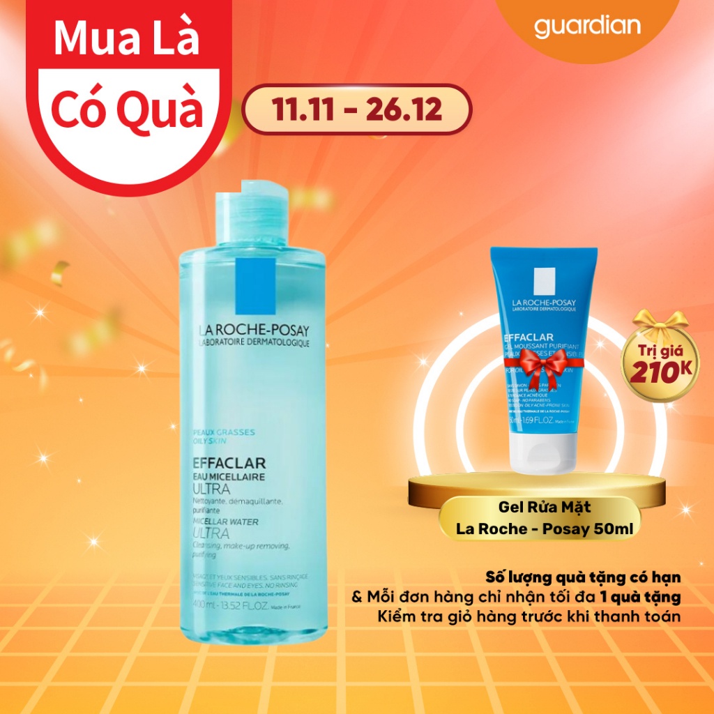 Nước Tẩy Trang Da Dầu La Roche-Posay 400ml