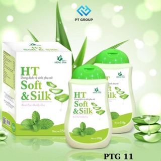Dung dịch vệ sinh phụ nữ cao cấp HATA Soft & Silk hương bạc hà dịu nhẹ