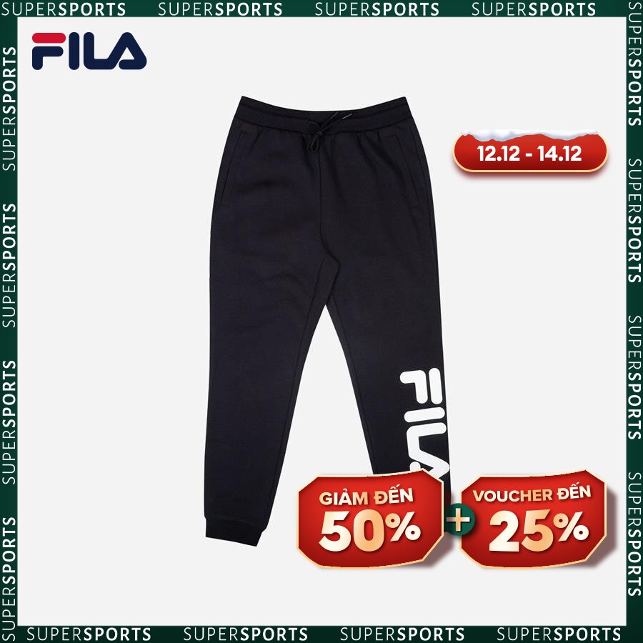 Quần dài thời trang unisex Fila - FW2PTE3048M-BLK