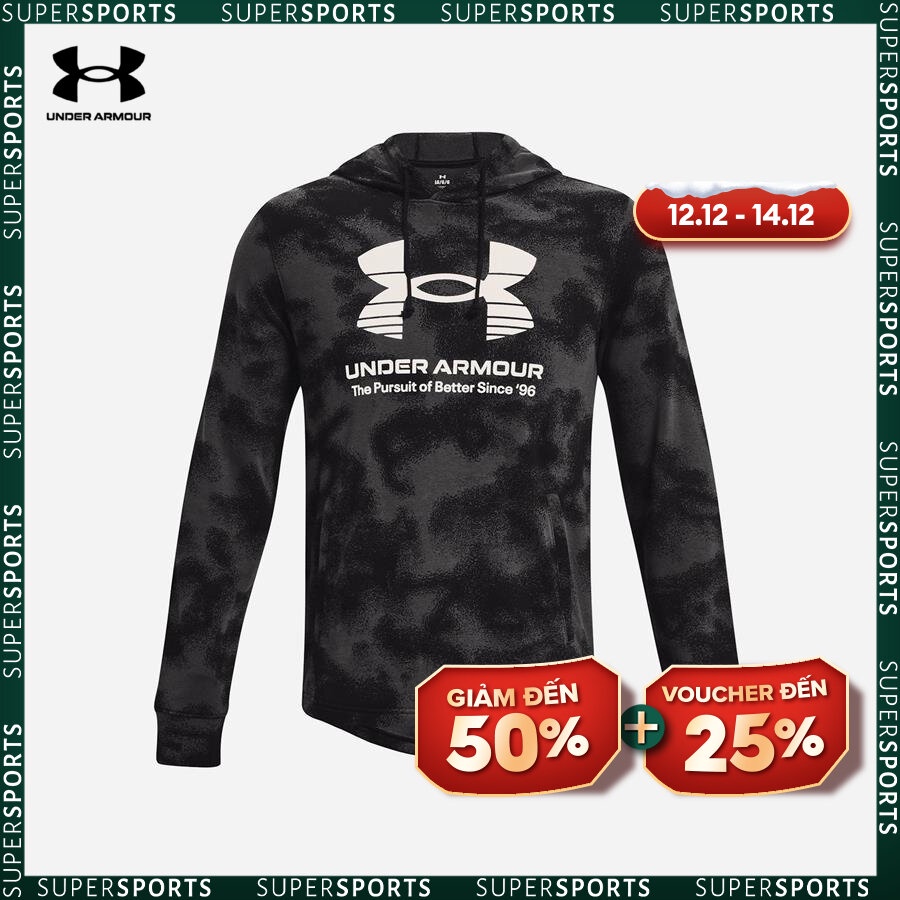 Áo trùm đầu thể thao nam Under Armour Rival Terry - 1377185-001