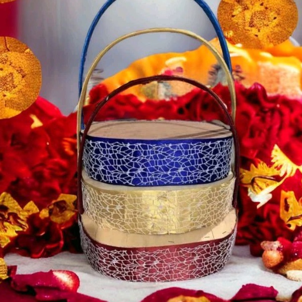 Lẵng ren - lẵng đá lên set quà Tết - Giá Tại Xưởng
