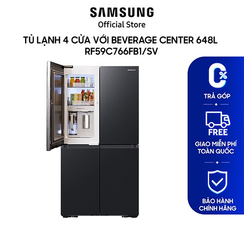 Tủ Lạnh 4 Cửa với Beverage Center 648L RF59C766FB1/SV