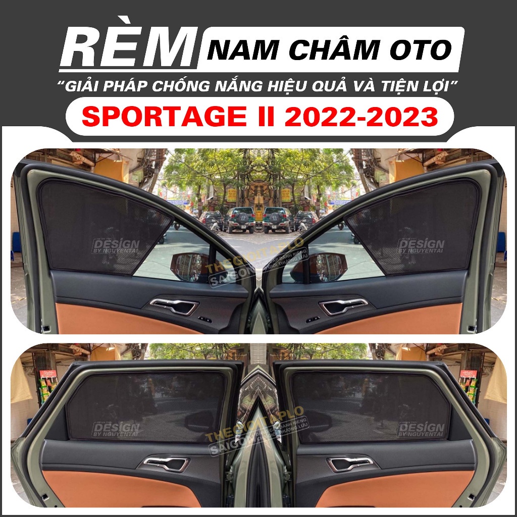 (Kia Sportage 2022-2023) Rèm Che Nắng ô tô, Tấm Che Nắng ô tô Nam Châm hít cữa tiện lợi