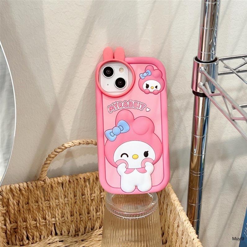 Ốp lưng iphone hoạ tiết Thỏ Melody siêu xynh 6plus/6splus/7plus/8plus/x/xs/xsmax/11/12/13/14/15/pro/max/plus/promax