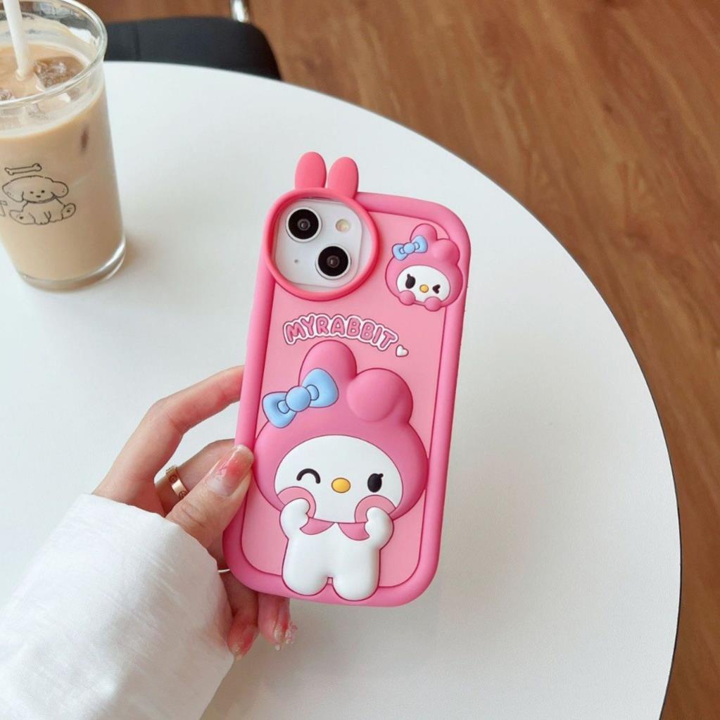Ốp lưng iphone hoạ tiết Thỏ Melody siêu xynh 6plus/6splus/7plus/8plus/x/xs/xsmax/11/12/13/14/15/pro/max/plus/promax