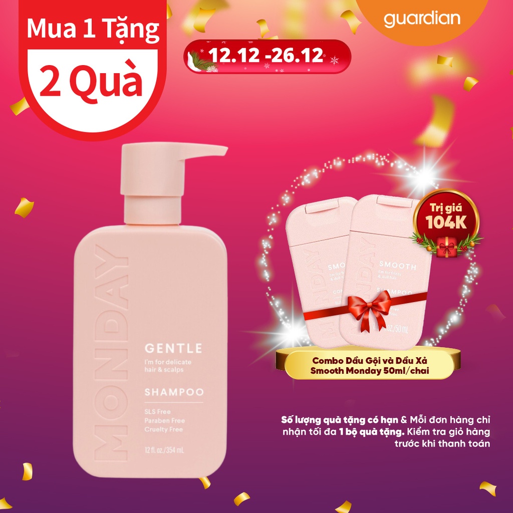 Dầu Gội Monday Gentle Dành Cho Tóc Mỏng Dễ Gãy Rụng 354ml