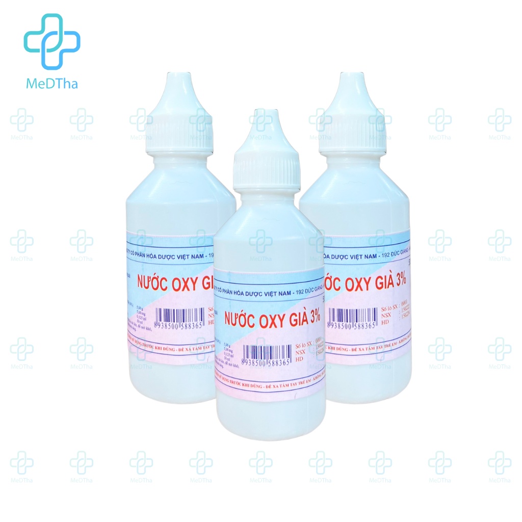 Nước Oxy Già 3% - Làm Sạch Vết Thương, Vết Loét, Rửa Miệng, Khử Mùi, Sát khuẩn, Vệ Sinh Quần Áo