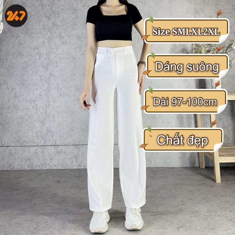 Quần ống rộng lưng cao kiều Hàn Quốc Q17 hot