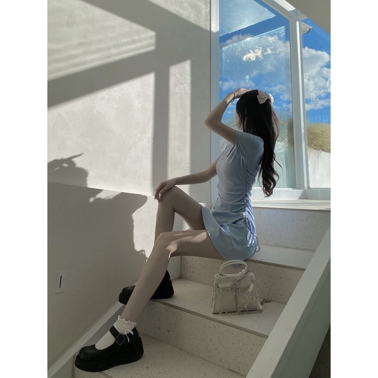 HOT Đầm Polo Body Dây Rút Hông Cộc Tay Dáng Ôm 3 Màu VA02 hot