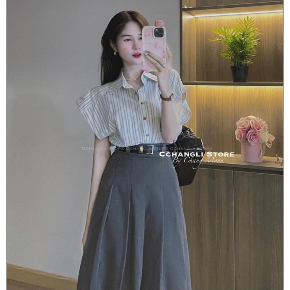 HOT Chân váy xếp ly dáng dài kèm đai chất ruby Meo1998_store trẻ trung, năng động, SIÊU hợp môi trường công sở VA15 hot