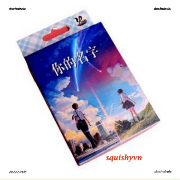 YOUR NAME CẬU TÊN LÀ GÌ Bộ bài Tây anime your name 54 ảnh khác nhau