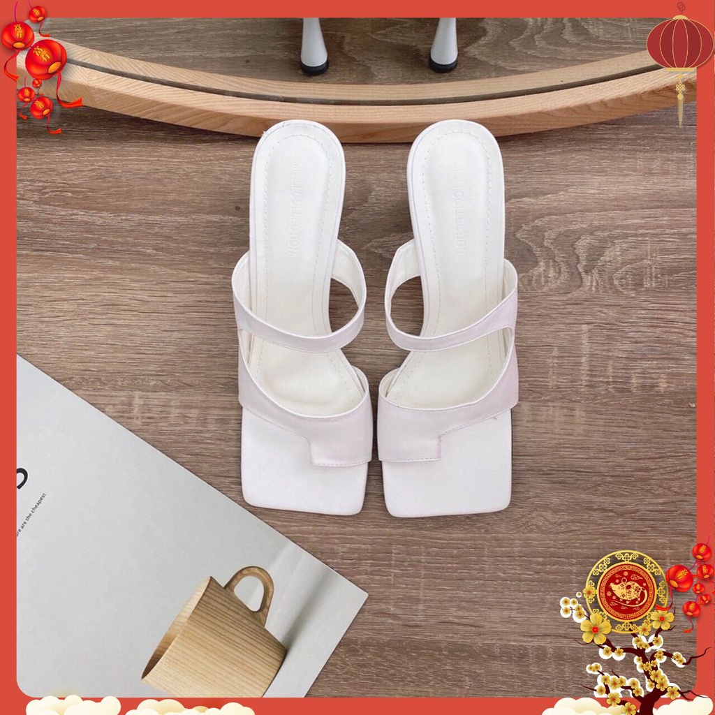 Guốc xỏ ngón mã XKG16 siêu phong cách 2 màu Trắng & Đen (siêu sale)