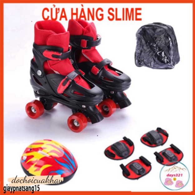 Giày Trượt Patin 4 Bánh 2 hàng chống ngã, Giày patin, patin, patin 4 bánh, patin 2 hàng, khuyễn mãi 