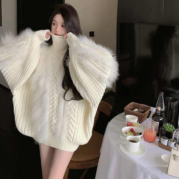 Áo sweater Dệt Kim Dáng Rộng Thời Trang Thu Đông 2023