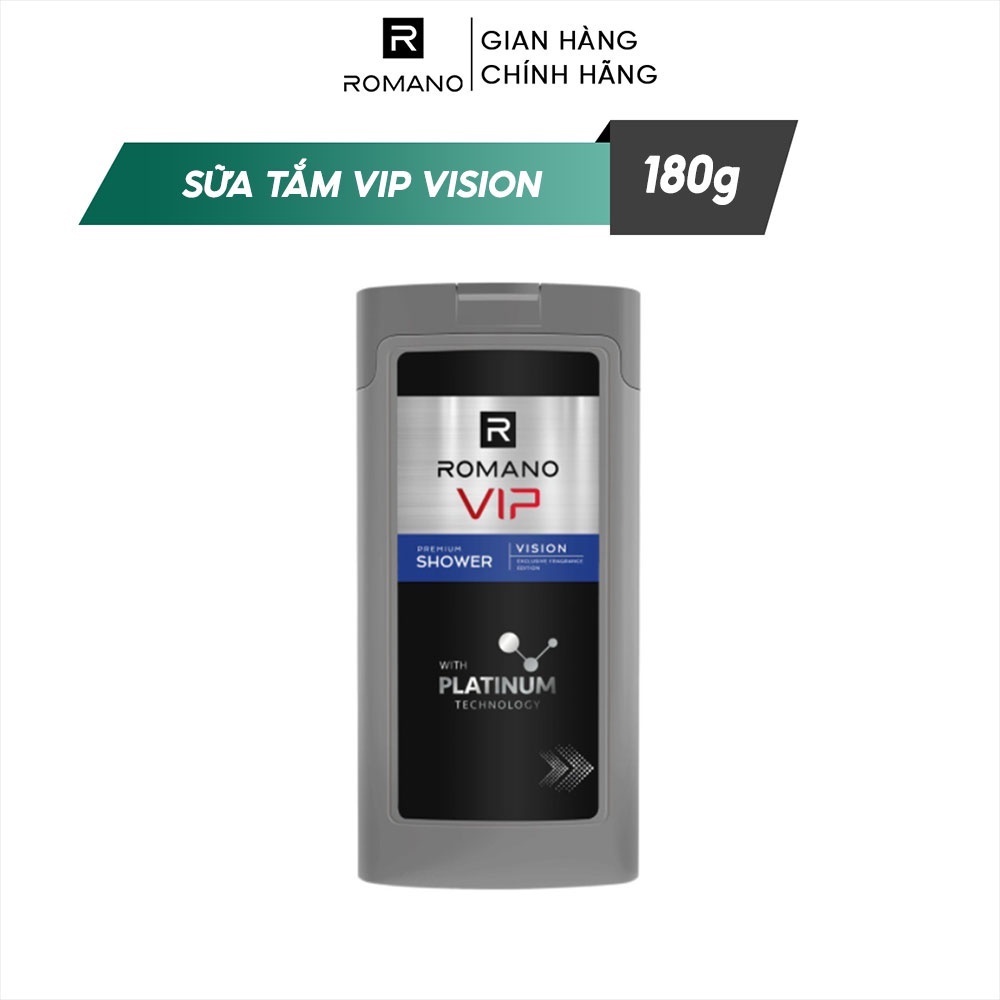 Sữa tắm cao cấp Romano Vip Vision hương nước hoa sang trọng cuốn hút 180g/chai