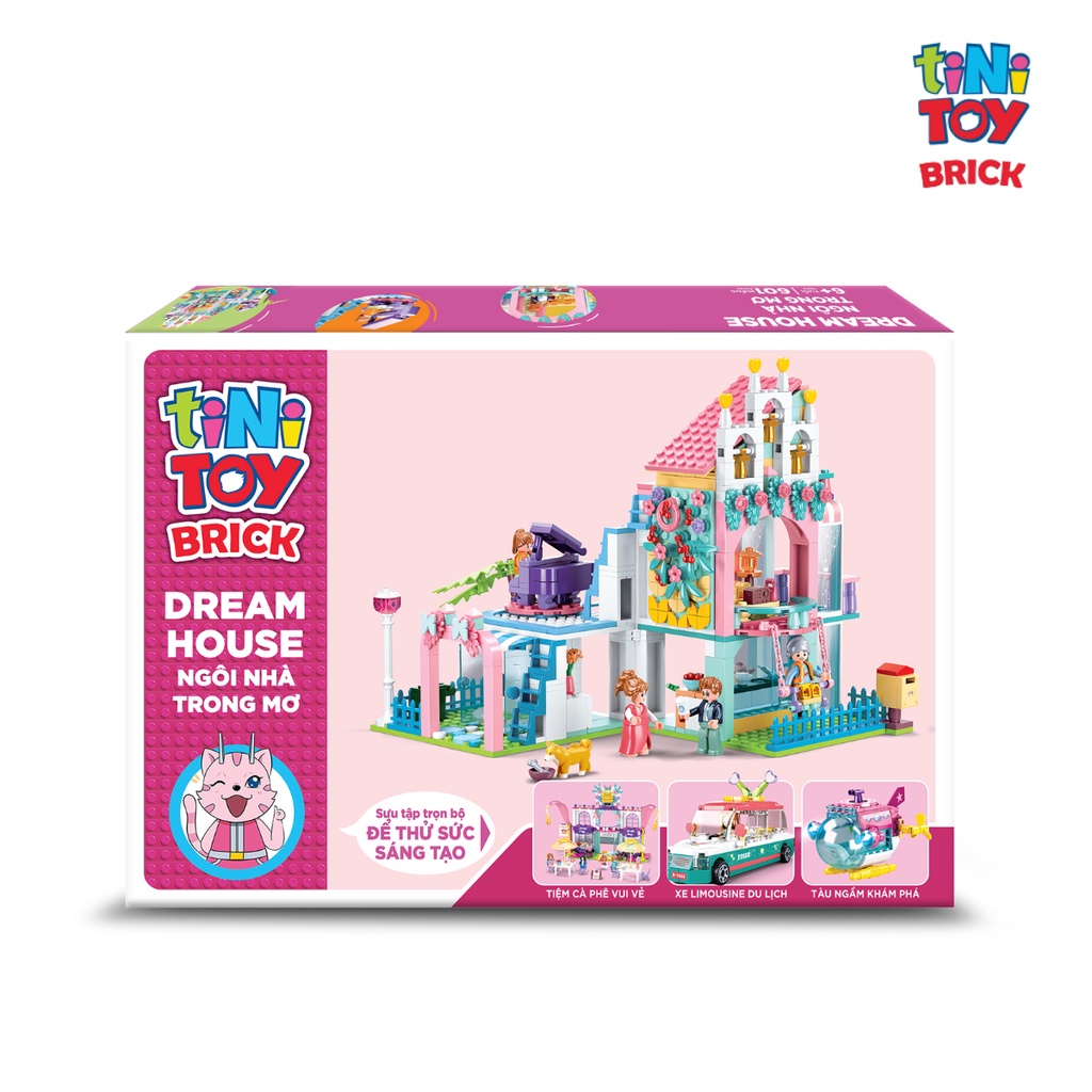tiNiStore-Đồ chơi lắp ráp ngôi nhà trong mơ tiNiToy Brick (601 pcs) M38-B0973