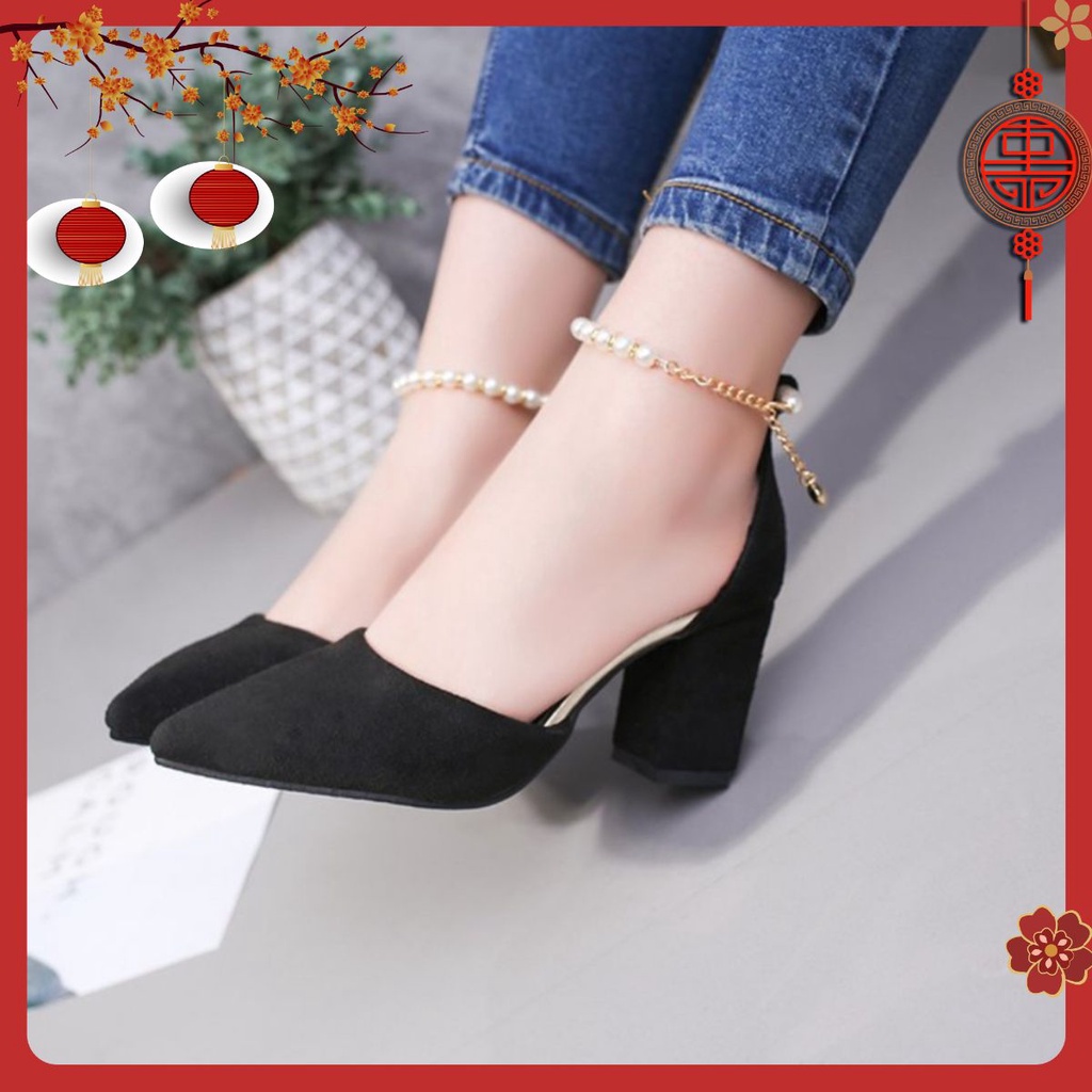GIÀY CAO GÓT BBC99 BIG SIZE 35-43 CAO 7P CÓ 2 MÀU ĐEN,KEM THỜI TRANG QUÍ PHÁI 2023