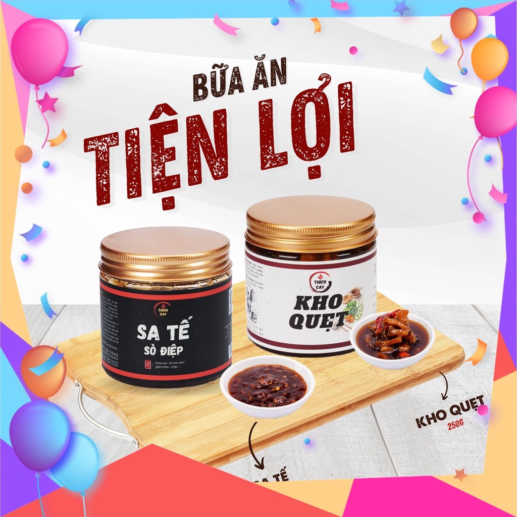 Combo Tiện Lợi - Sa tế sò điệp 250g, Kho quẹt tôm thịt 250g