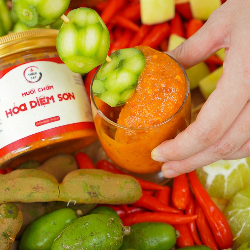 Muối chấm hoả diệm sơn Thích Cay 250g siêu cay, chấm trái cây, thịt gà, bánh tráng