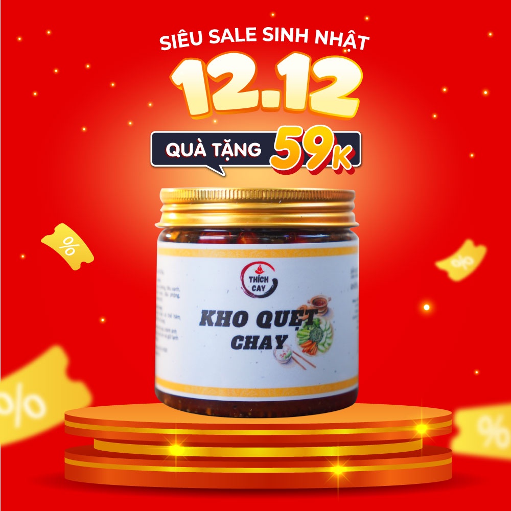 Kho quẹt Nấm chay Thích Cay, chấm rau củ, ăn cơm nóng, chay mặn đều dùng được