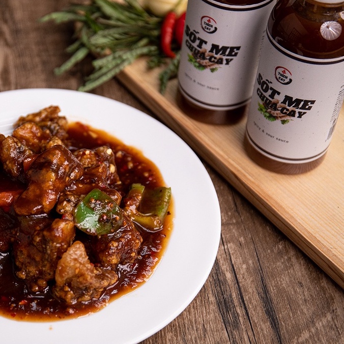 Sốt me chua cay Thích cay, xào cút lộn, ốc, hải sản 250ml