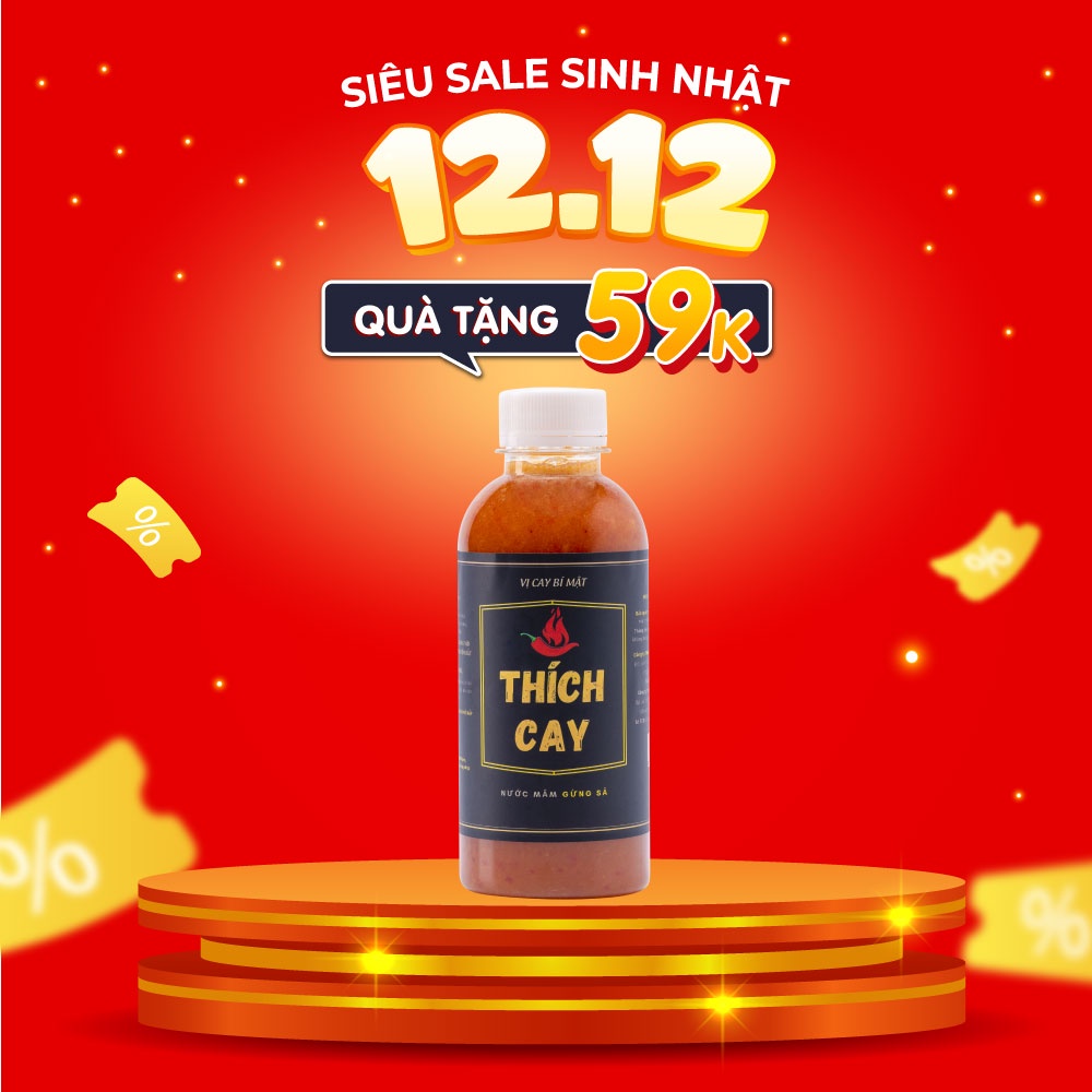 Nước chấm ốc Thích Cay, tương chấm gừng sả, thịt gà, gia cầm, nước nắm gia truyền, chấm phở, gỏi