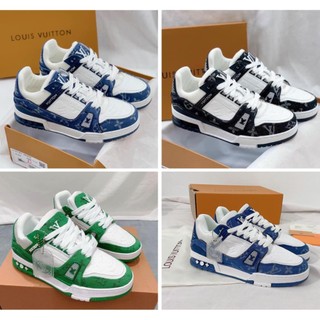Giày lv trainer, louis vuitton trainer black white, giày lv louis vuitton bản classic nam nữ cao cấp full box $