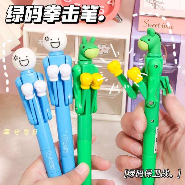Bút Bi Hình Đấm Bốc Màu Xanh Lá Nhỏ Dễ Thương Vui Nhộn
