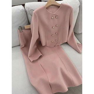 Hàng Có Sẵn Mới Bộ Đồ Vest Vải Len Nhẹ Nhàng Thanh Lịch Thời Trang Thu Đông 2023 Phong Cách Hoàng Gia Cho Nữ