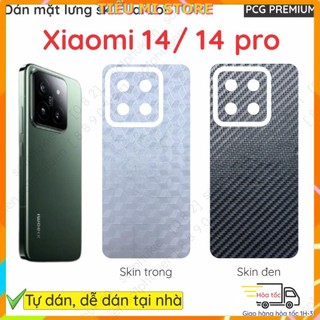 Miếng dán mặt lưng kèm cam skin carbon Xiaomi 14/ 14 pro