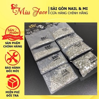 Đá HongKong đính móng chân bạc màu trắng lẻ size gói 1440 viên - Phụ kiện đính móng nail giá siêu rẻ
