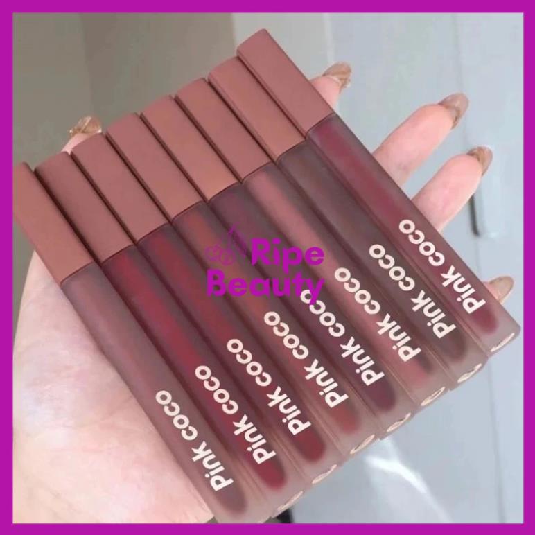 hang tangSon Kem Lì Pink Coco Mềm Mịn Môi Không Dính Cốc Không Dễ Phai 454554635