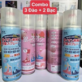 [COMBO] 5 Chai xịt Khử Mùi Giày Nano Bạc Diệt Khuẩn Ngăn Ngừa Hôi Chân Lưu Hương 24h