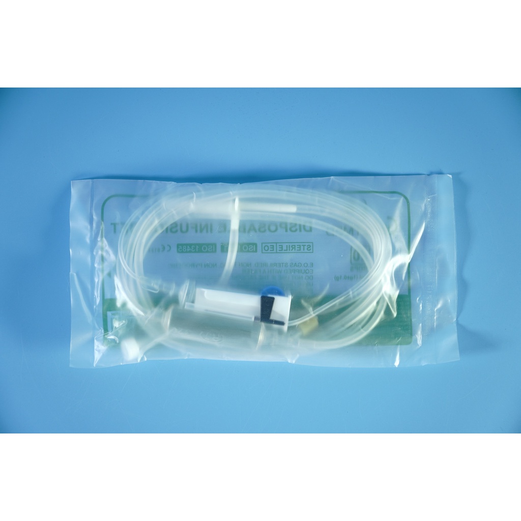 Bộ dây truyền dịch Greetmed khử trùng, có màng lọc - 20 giọt/ml