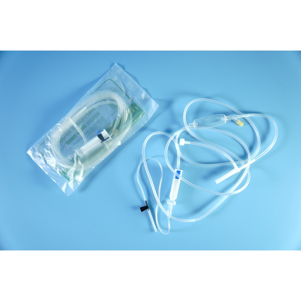 Bộ dây truyền dịch Greetmed khử trùng, có màng lọc - 20 giọt/ml