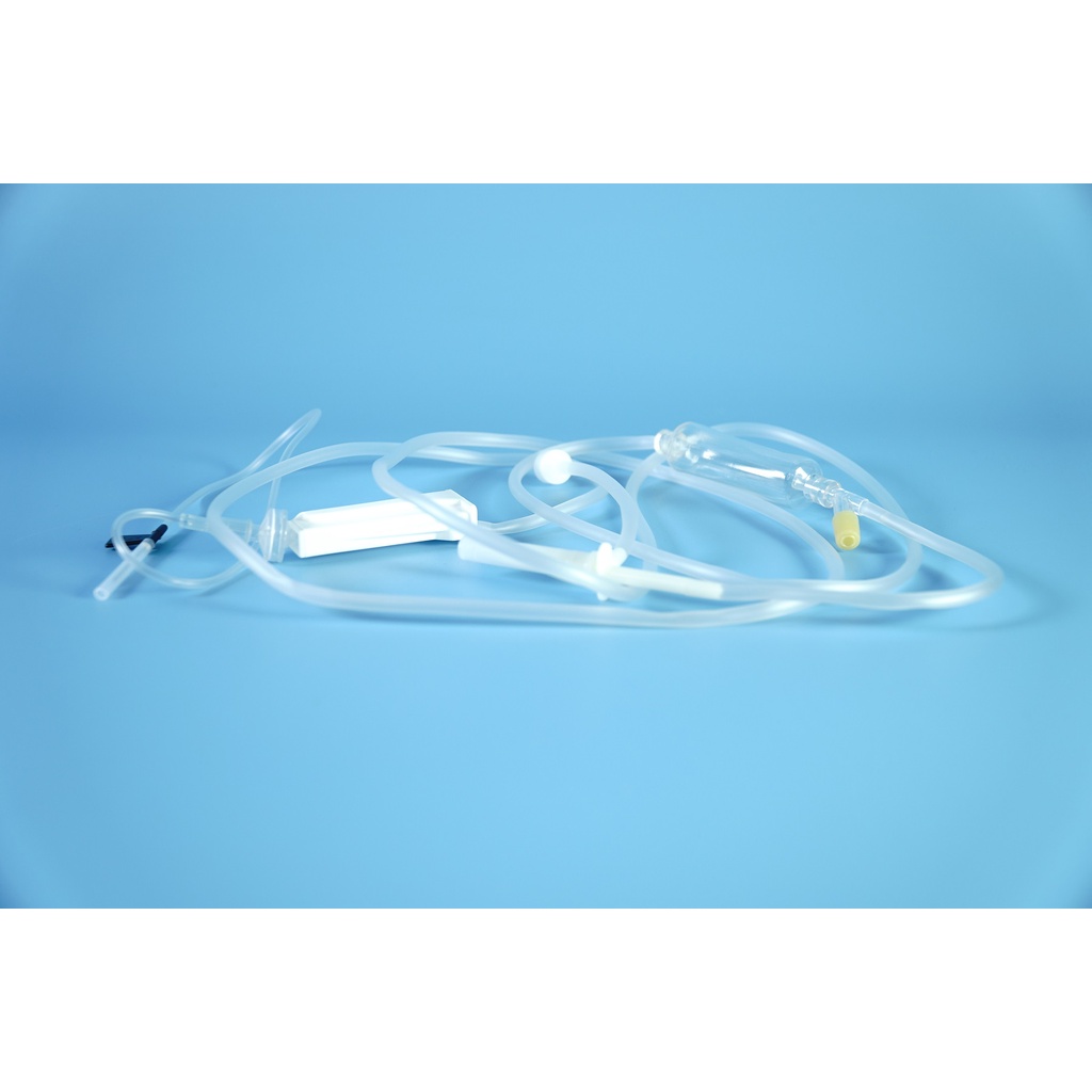 Bộ dây truyền dịch Greetmed khử trùng, có màng lọc - 20 giọt/ml