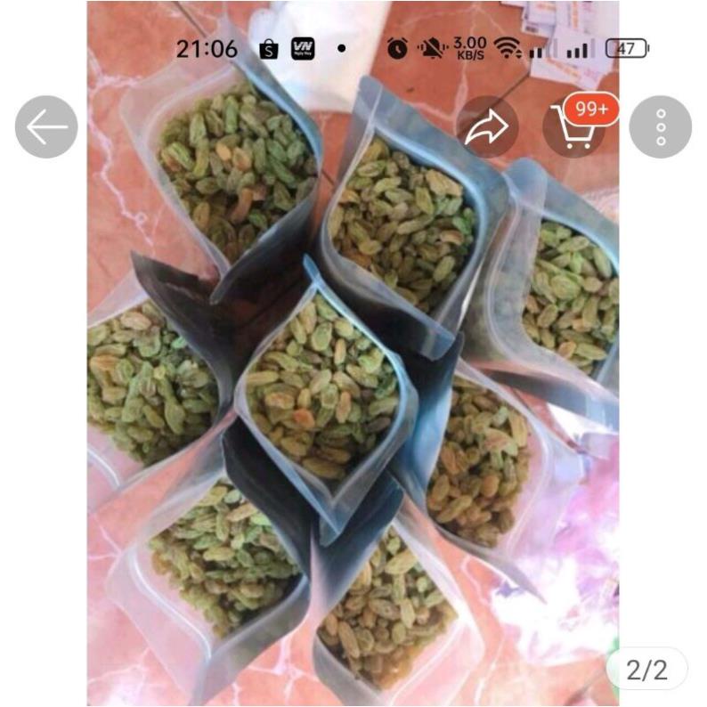 Sỉ 1 kg Nho xanh, mix vị sấy Ninh Thuận