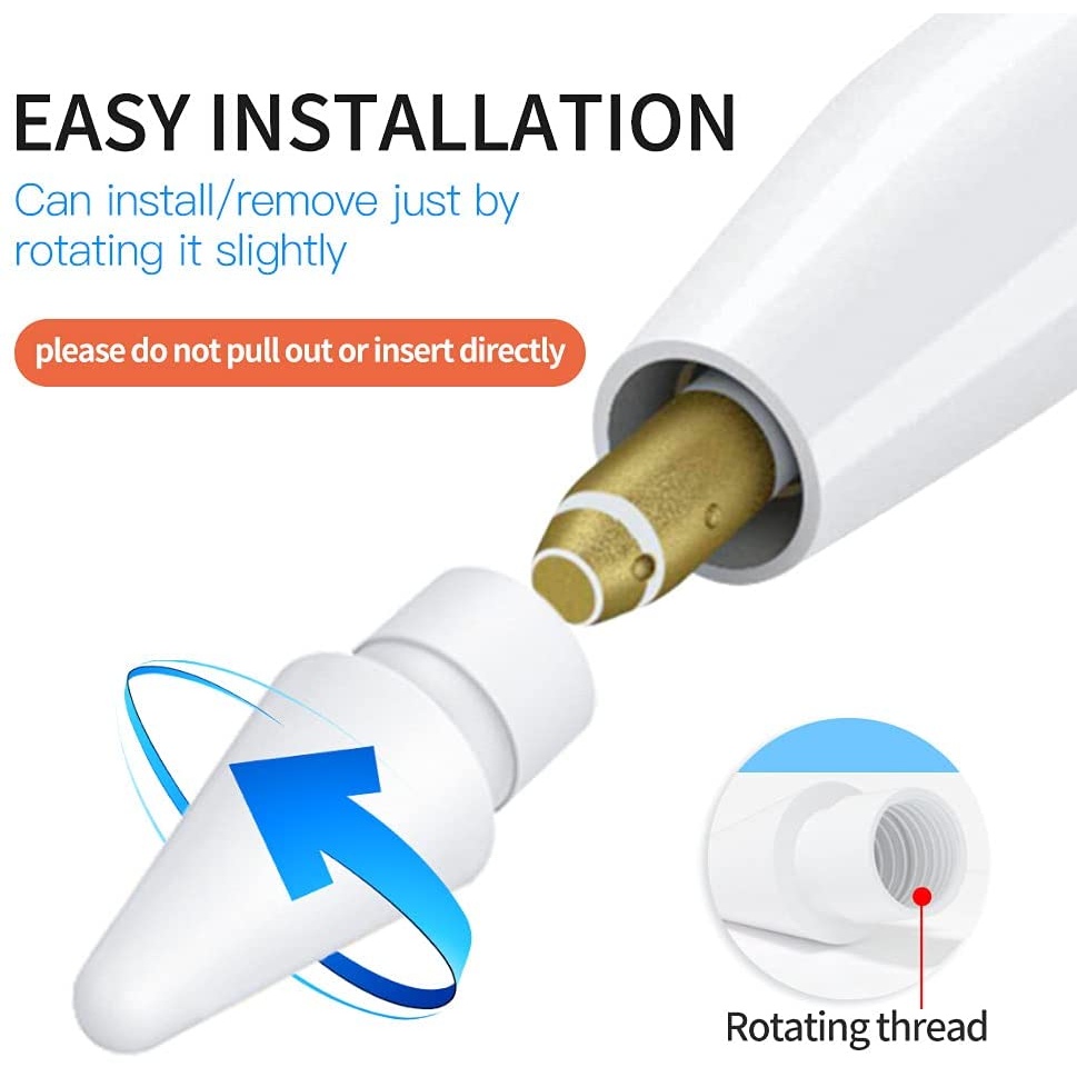 Ngòi bút cảm ứng ipad dùng cho Apple Pencil 1 & 2 / Baseus Pencil / Ugreen Pencil - BANIECOM