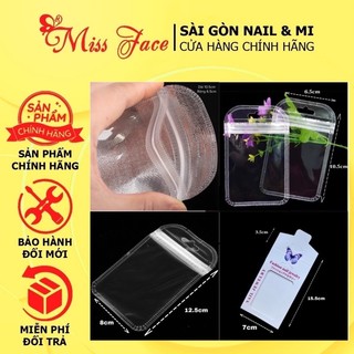 Túi zip - bìa đựng charm nơ đá rắc