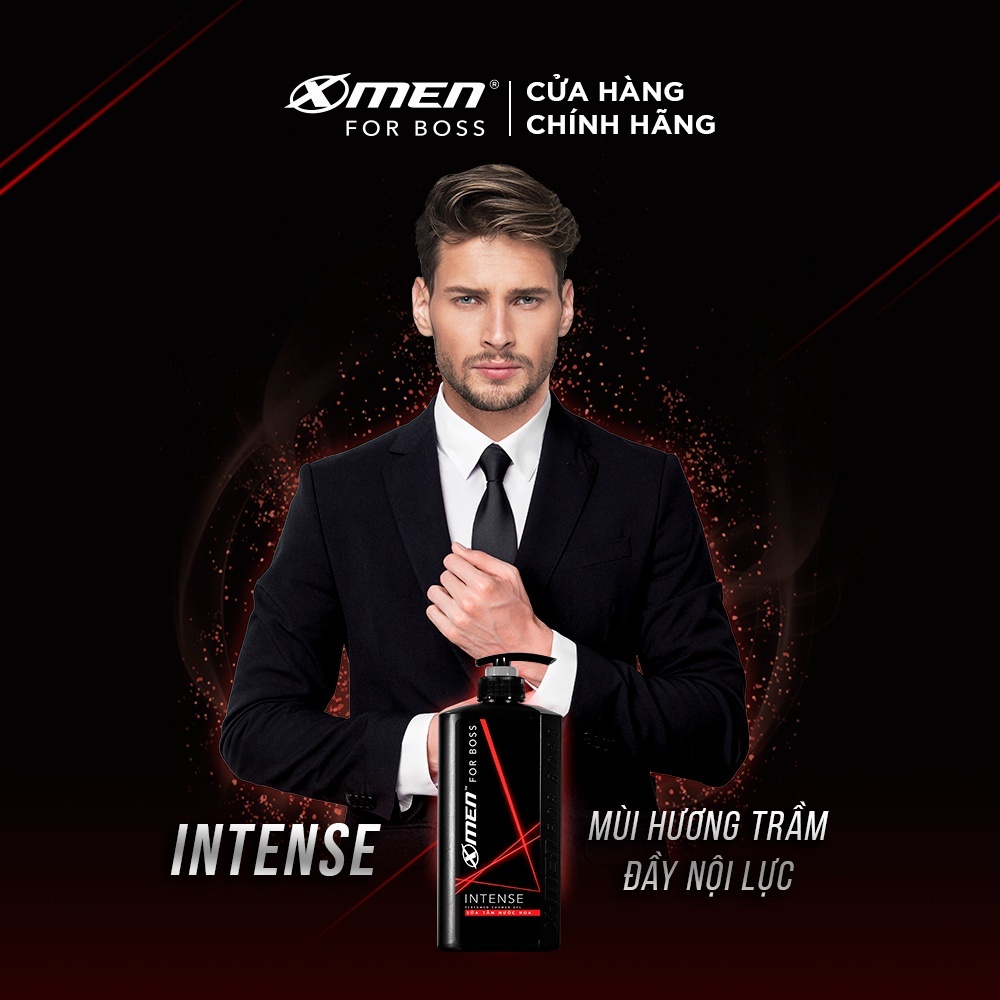 Combo Dầu gội X-Men for Boss Intense 650g + Dầu gội Intense 150g