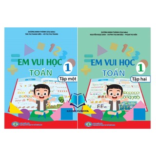 Sách - combo em vui học toán 1 - tập 1 + 2