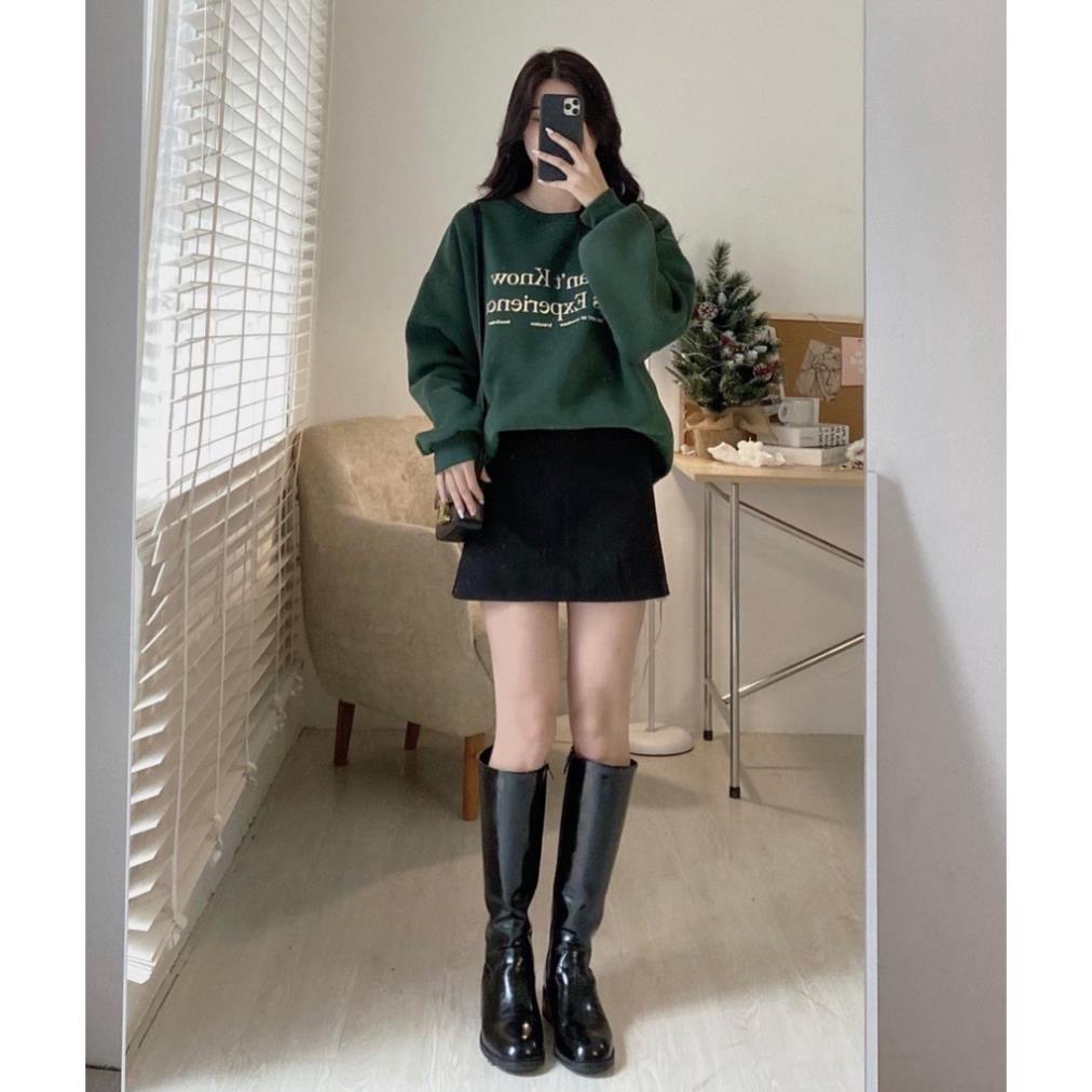 Áo sweater nỉ bông in chữ SwtCantKnow A25 ok abc xinh oki aa