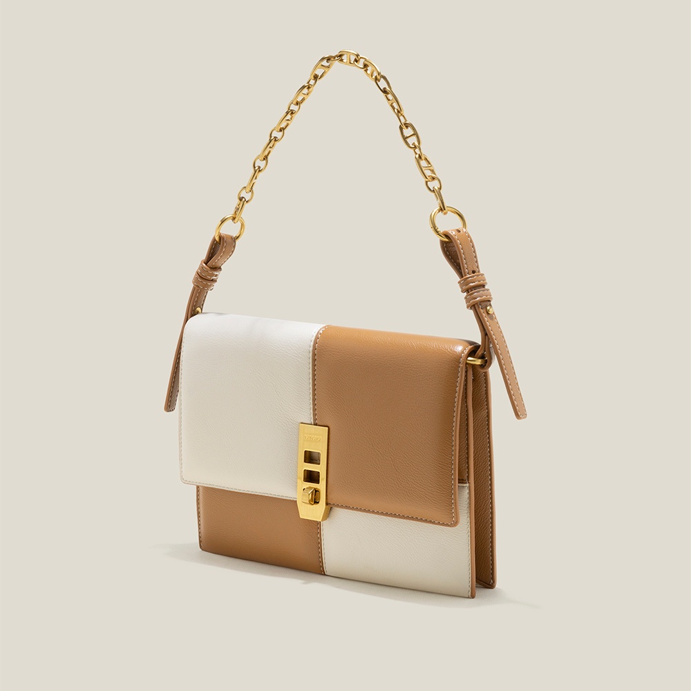 Vascara Túi Đeo Vai May Chần Caro Tương Phản - CLU 0114