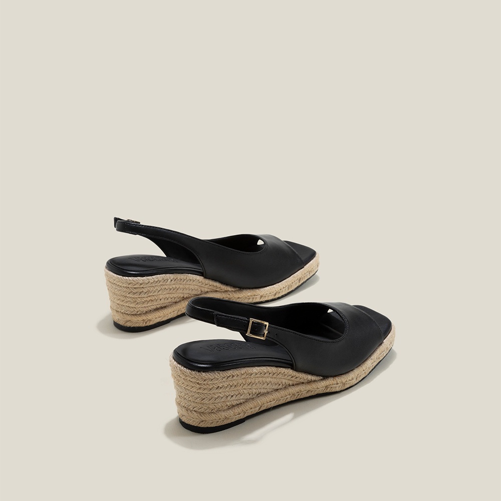 Vascara Giày Slingback Đế Xuồng Bọc Dây Cói - SDX 0445