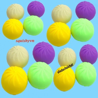 ⚡ CHẬM TĂNG⚡ squishy bánh bao trắng 10cm hàng loại 1 thơm kẹo singum bigbabol và siêu chậm tăng