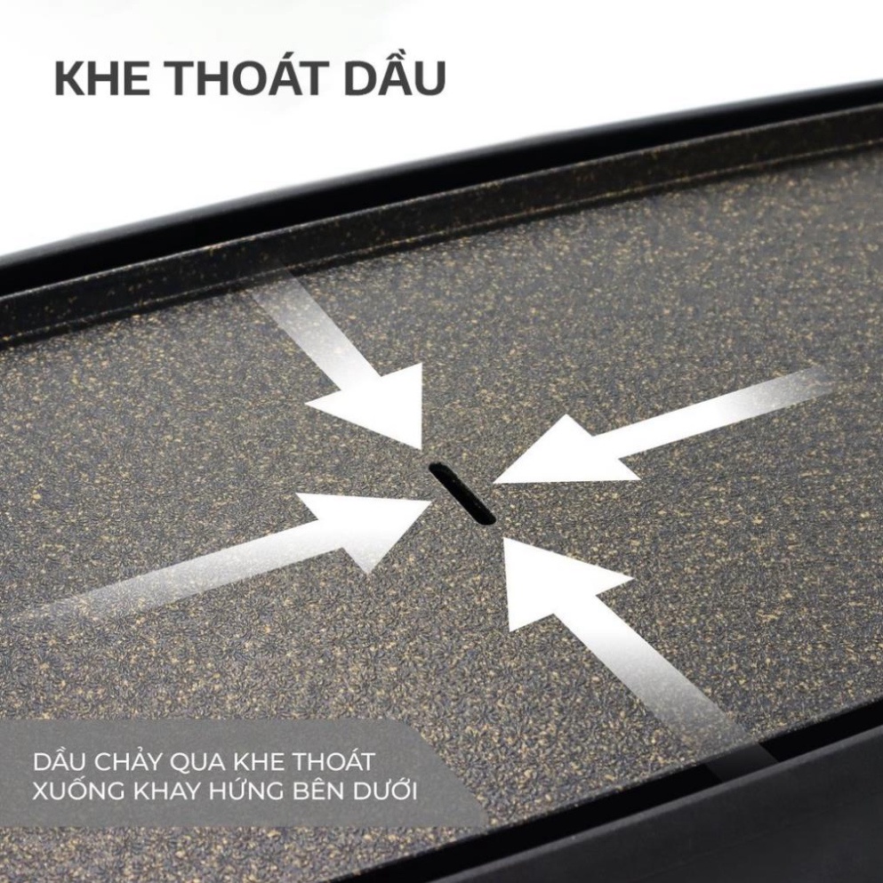 Bếp Nướng Điện Không Khói SEKA SK540 Công Suất 1800W Kèm Khay Hứng Dầu Hàng Chính Hãng