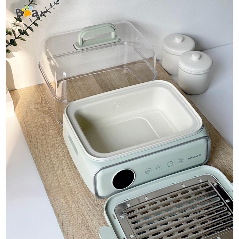 HÀNG CÓ SẴN/NỒI HẤP ĐIỆN ĐA NĂNG 2 TẦNG 15.5L BEAR DZG-P20W6- bảo hành 12 tháng